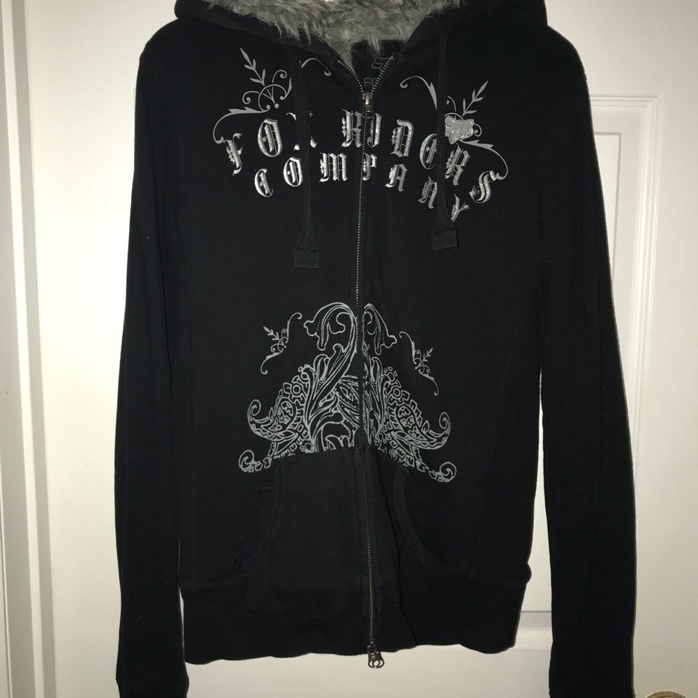 Fox racing zip up hoodie